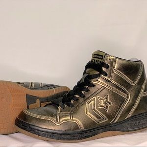 Metallic Gold Converse High Tops